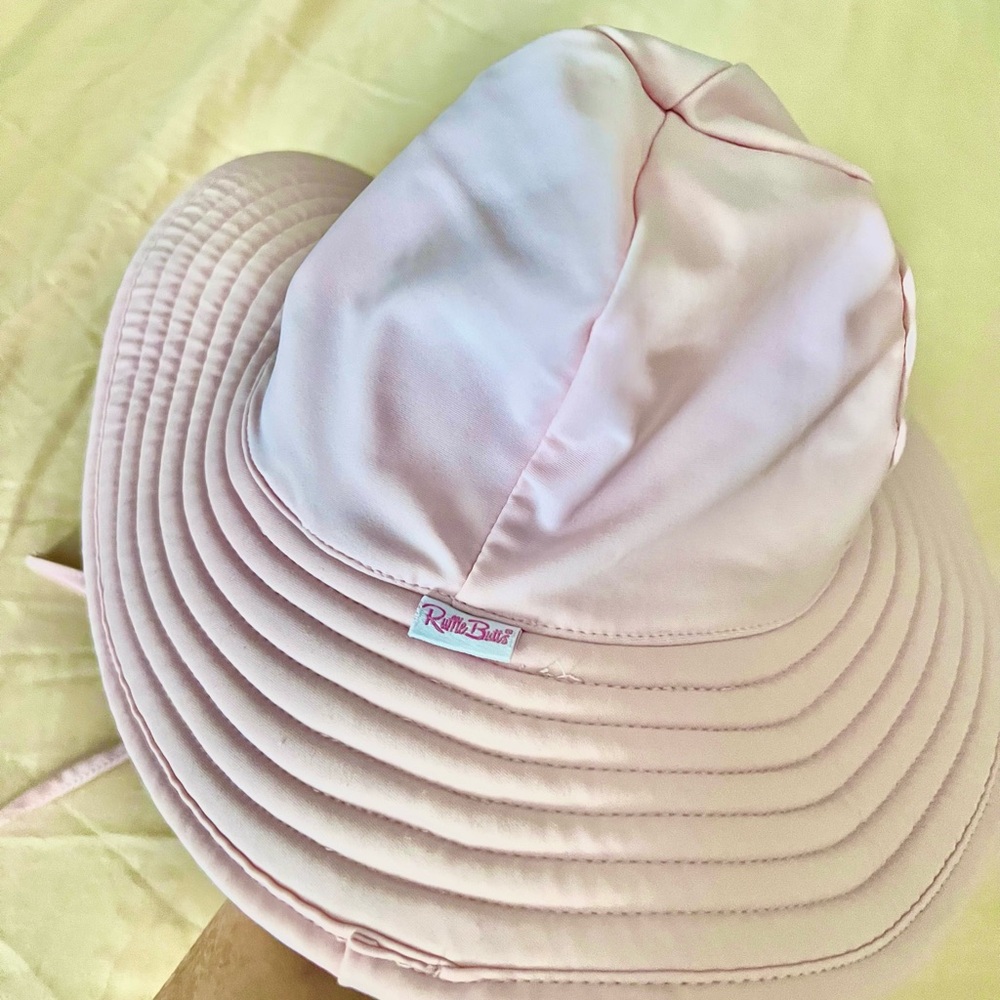 Pink RuffleButts Baby Sun Hat - Picture 3 of 3